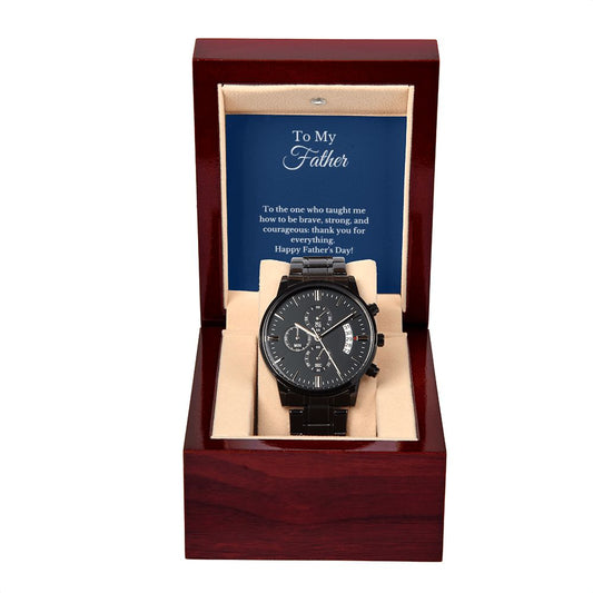 Father's Day Message Card Watch, Fathers Day Gift From Daughter, Dad Gift From Son, Father's Day Gift From Wife, Father’s Day Card
