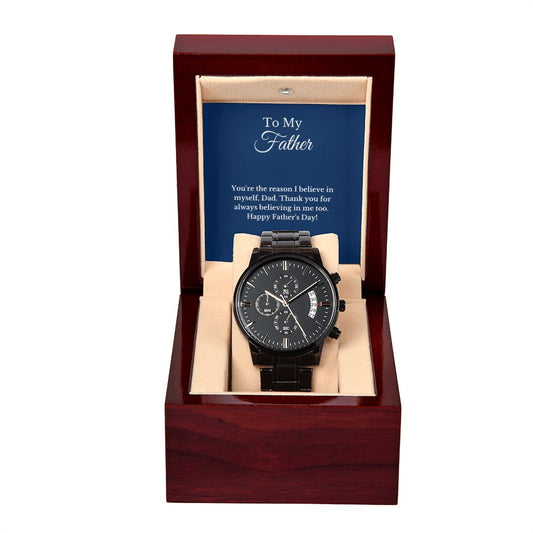 Father's Day Message Card Watch, Fathers Day Gift From Daughter, Dad Gift From Son, Father's Day Gift From Wife, Father’s Day Card