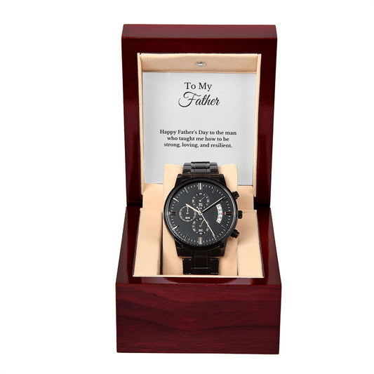 Father's Day Message Card Watch, Fathers Day Gift From Daughter, Dad Gift From Son, Father's Day Gift From Wife, Father’s Day Card