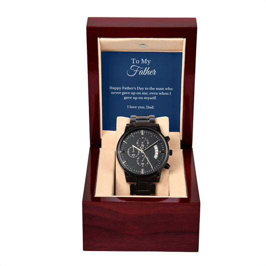 Father's Day Message Card Watch, Fathers Day Gift From Daughter, Dad Gift From Son, Father's Day Gift From Wife, Father’s Day Card