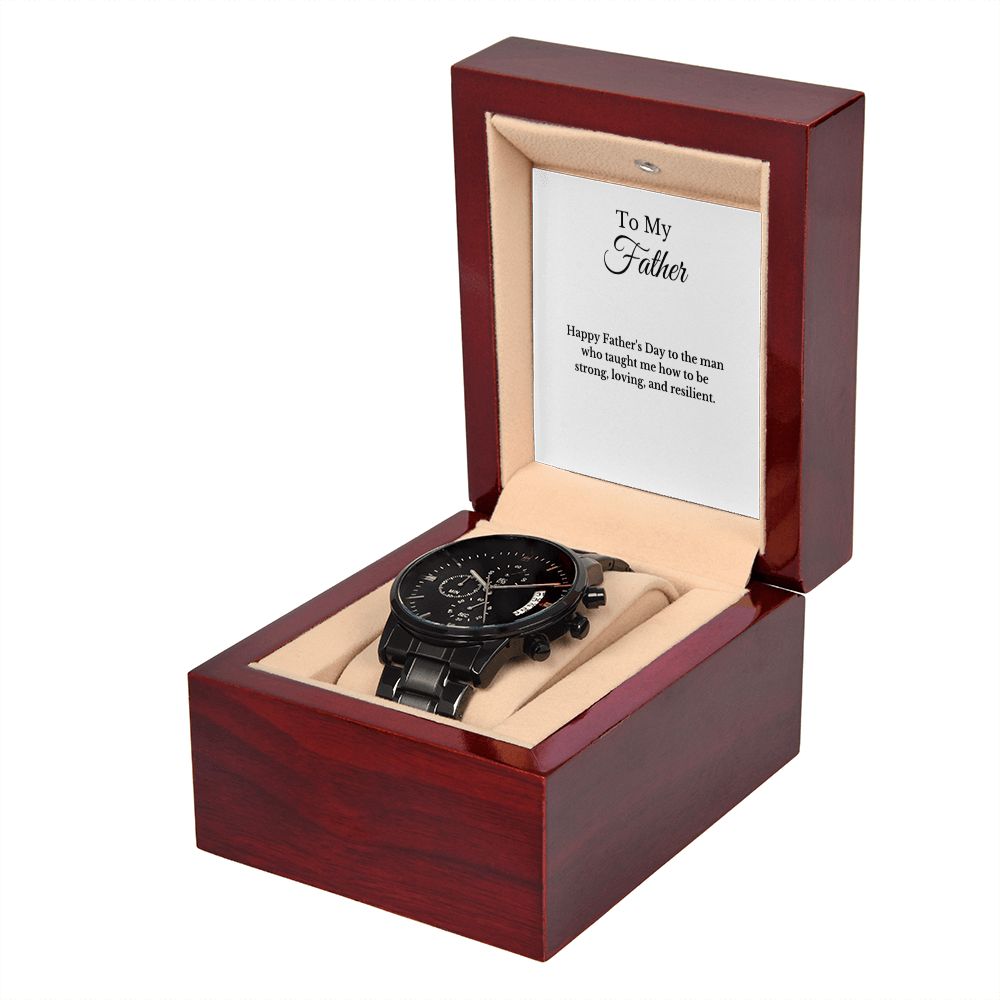 Father's Day Message Card Watch, Fathers Day Gift From Daughter, Dad Gift From Son, Father's Day Gift From Wife, Father’s Day Card