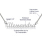18K Gold/Silver Nameplate Necklace, Custom Name Necklace, Gold Name Necklace, Personalized Necklace,Personalized Jewelry, handwriting necklace