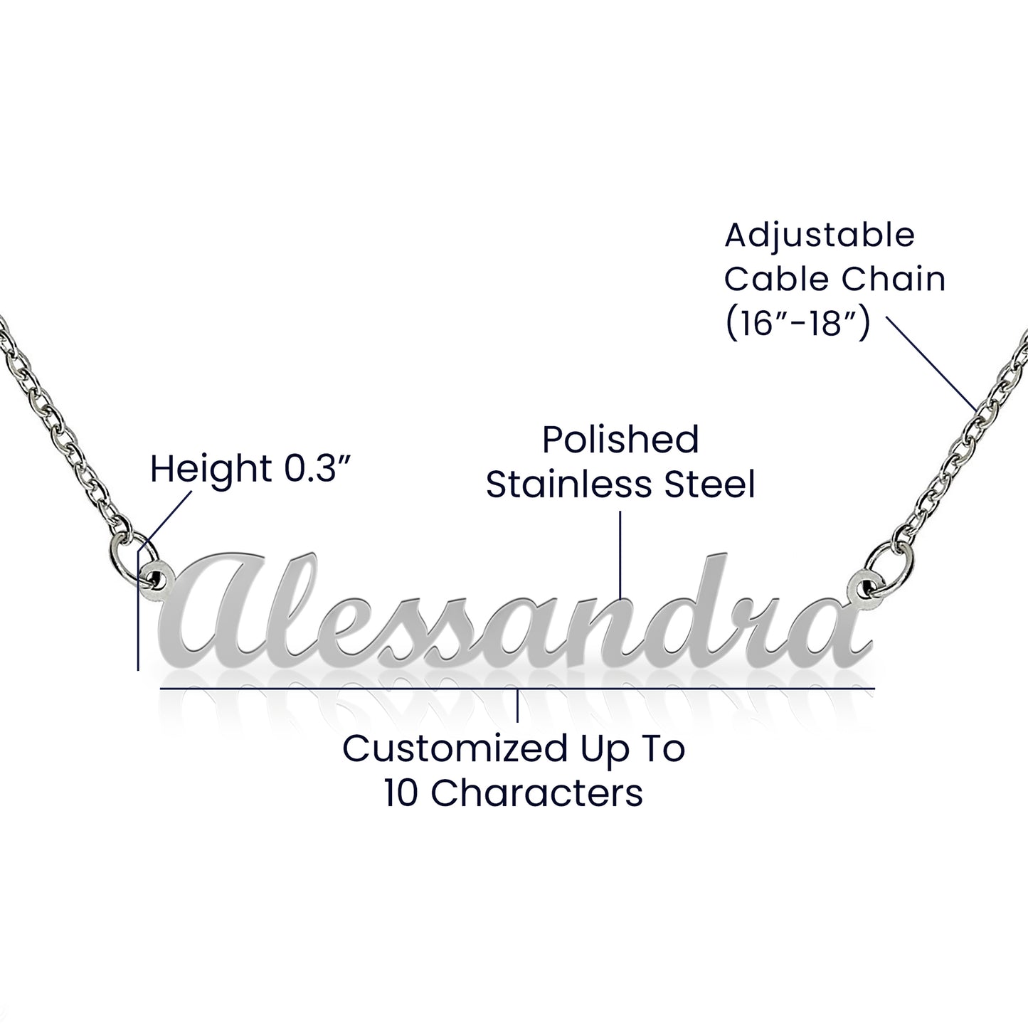 18K Gold/Silver Nameplate Necklace, Custom Name Necklace, Gold Name Necklace, Personalized Necklace,Personalized Jewelry, handwriting necklace