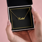 18K Gold/Silver Nameplate Necklace, Custom Name Necklace, Gold Name Necklace, Personalized Necklace,Personalized Jewelry, handwriting necklace