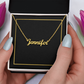 18K Gold/Silver Nameplate Necklace, Custom Name Necklace, Gold Name Necklace, Personalized Necklace,Personalized Jewelry, handwriting necklace