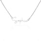 18K Gold/Silver Nameplate Necklace, Custom Name Necklace, Gold Name Necklace, Personalized Necklace, Handwriting necklace, Signature necklace