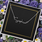 18K Gold/Silver Nameplate Necklace, Custom Name Necklace, Gold Name Necklace, Personalized Necklace, Handwriting necklace, Signature necklace
