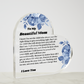 Personalized For Mom Heart Plaque From Daughter Son, Birthday, Christmas Gift For Mom, Mother's Day Gift, Custom Mom Gift, To My Mom, Mom Keepsake