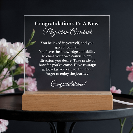 Physician Assistant Gift, Sign, Desk Decor, PA Week, Graduation PA School, Gift for Physician Assistant, PA Grad