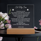 To My Son From Dad Luxury Plaque Gift , for Son from Father, Son's Birthday, His Graduation, Christmas Gift for Son, Message Gift