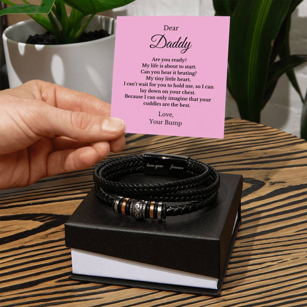 Forever Bracelet For Father to be, Future Father, Future Dad from Baby Jewelry, Father's Day Gift