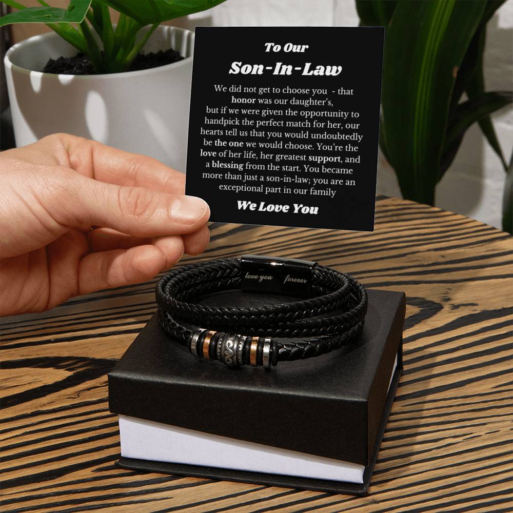 Bracelet for Son In Law, Gift for Son In Law, Son In Law Wedding Gift Idea, Son In Law Birthday