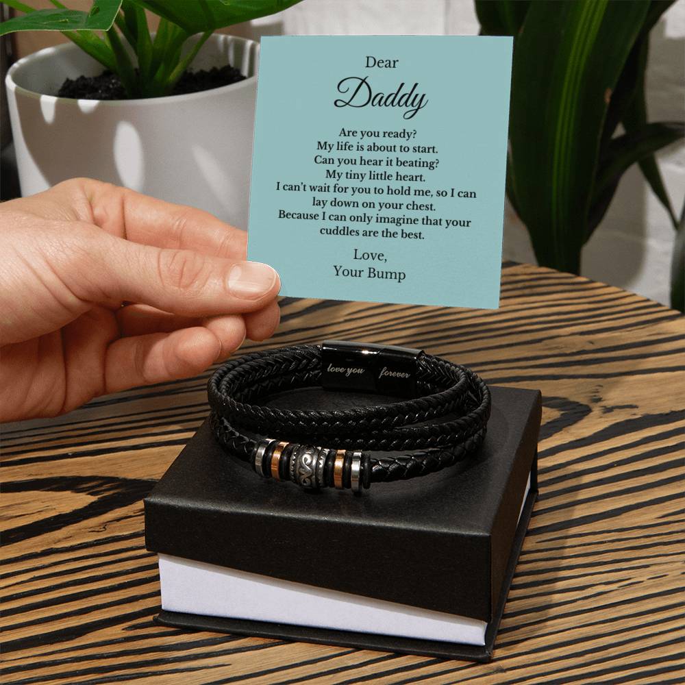Forever Bracelet For Father to be, Future Father, Future Dad from Baby Jewelry, Father's Day Gift