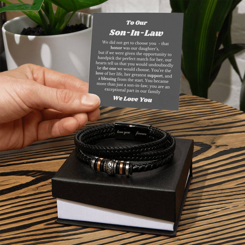 Bracelet for Son In Law, Gift for Son In Law, Son In Law Wedding Gift Idea, Son In Law Birthday