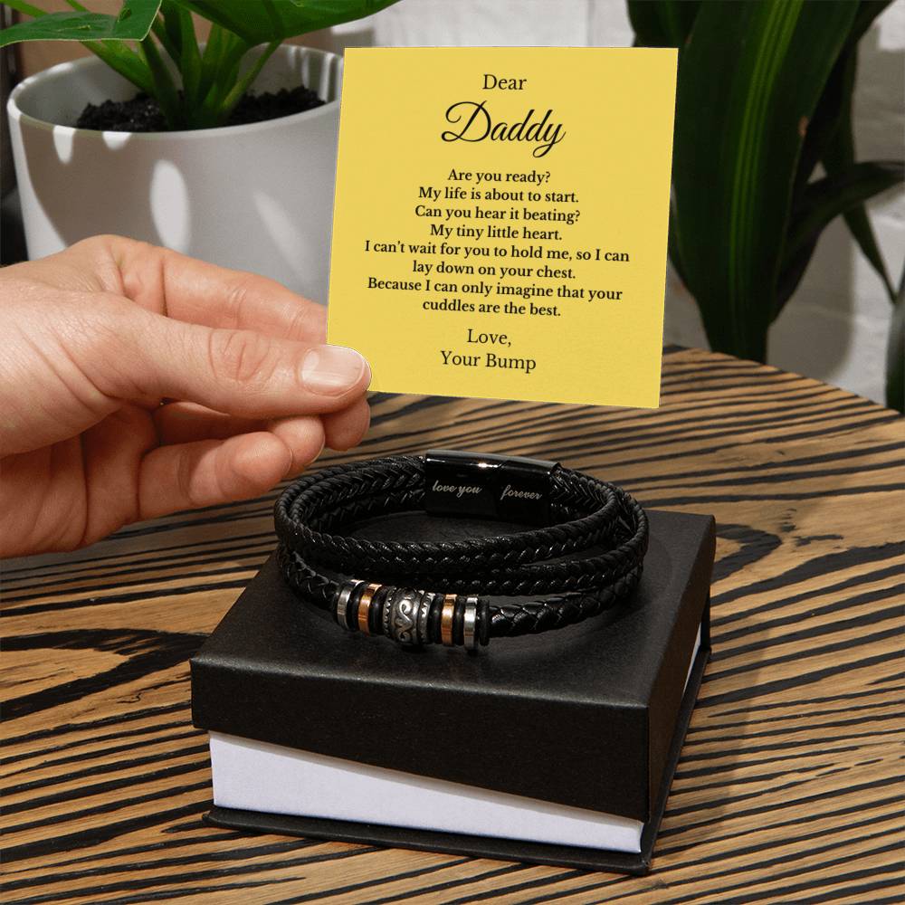 Forever Bracelet For Father to be, Future Father, Future Dad from Baby Jewelry, Father's Day Gift