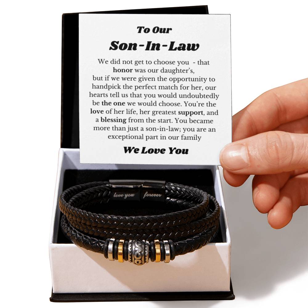 Bracelet for Son In Law, Gift for Son In Law, Son In Law Wedding Gift Idea, Son In Law Birthday