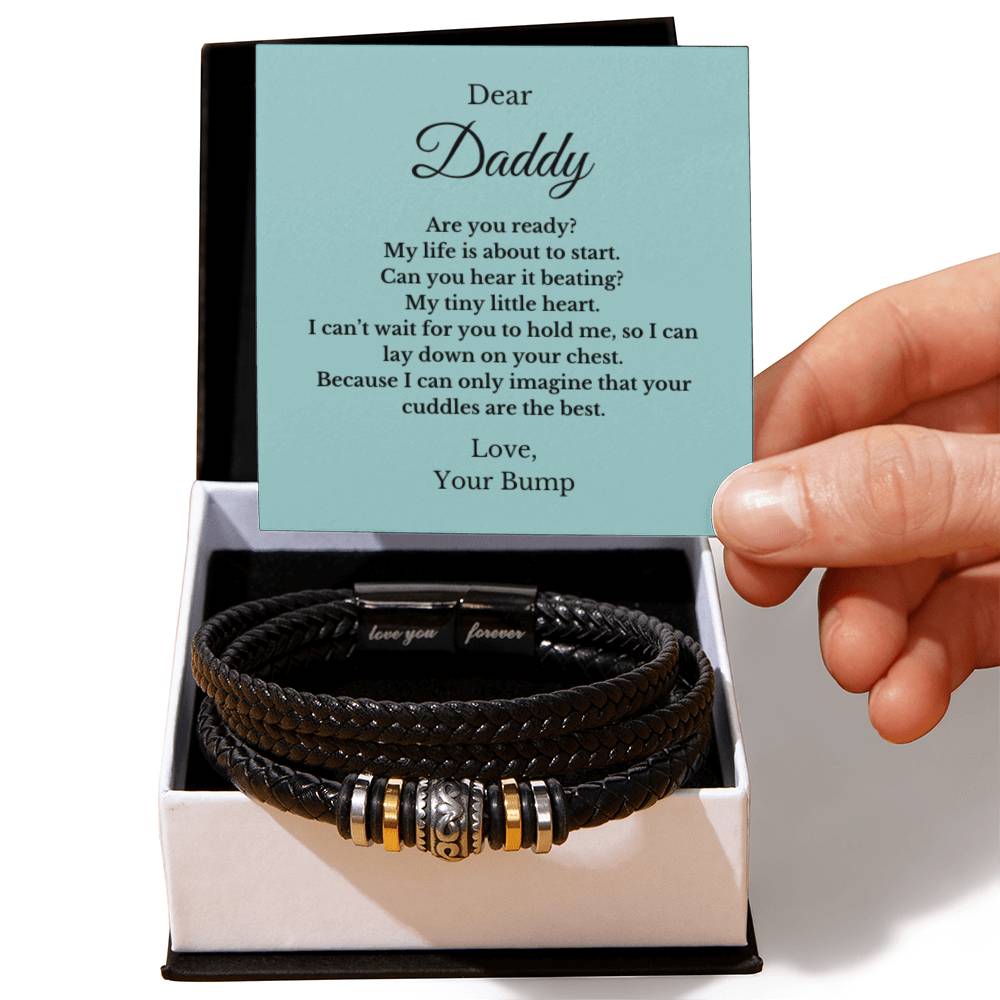 Forever Bracelet For Father to be, Future Father, Future Dad from Baby Jewelry, Father's Day Gift
