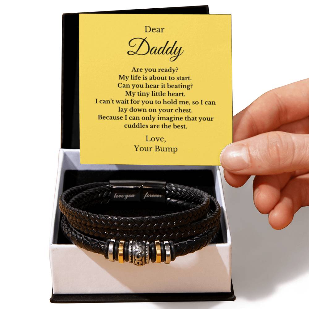 Forever Bracelet For Father to be, Future Father, Future Dad from Baby Jewelry, Father's Day Gift