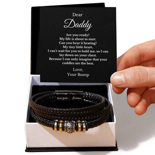 Forever Bracelet For Father to be, Future Father, Future Dad from Baby Jewelry, Father's Day Gift