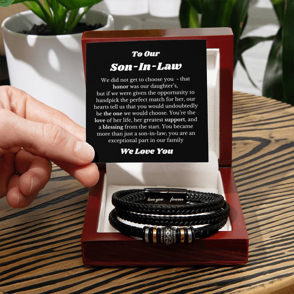 Bracelet for Son In Law, Gift for Son In Law, Son In Law Wedding Gift Idea, Son In Law Birthday