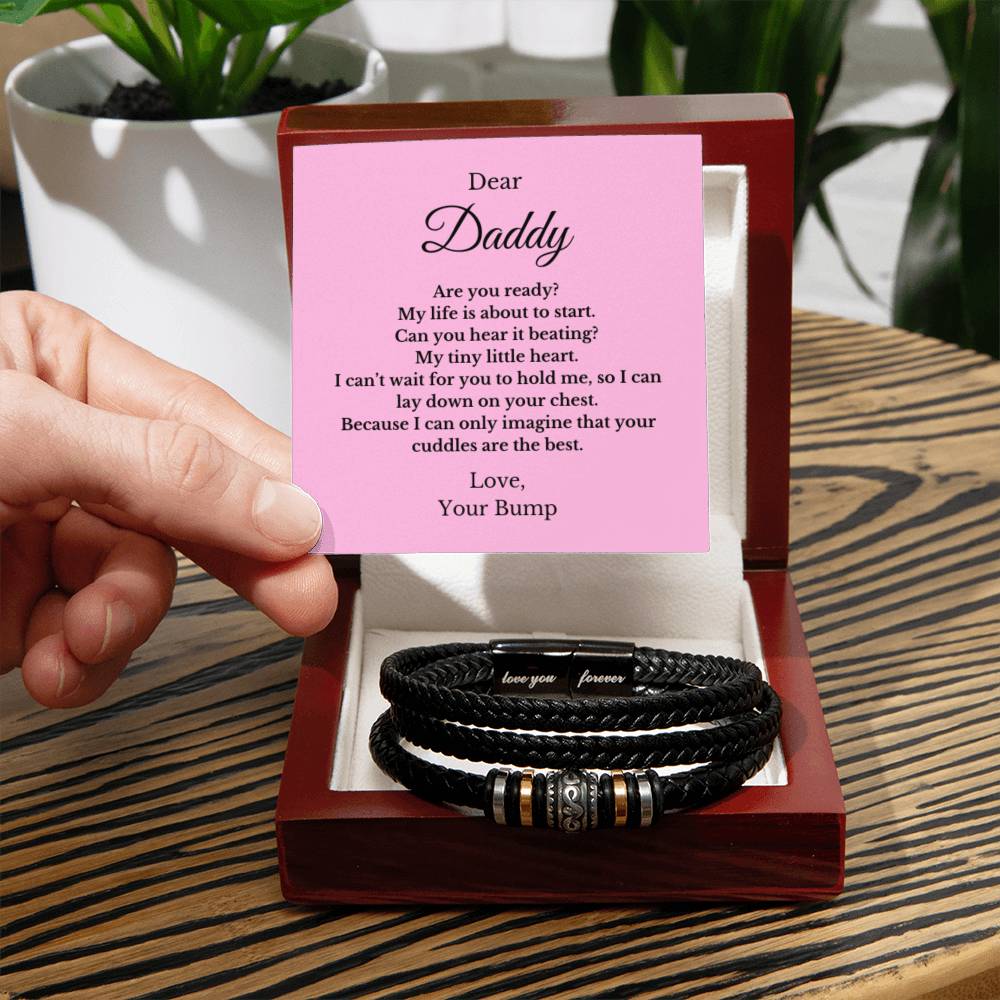 Forever Bracelet For Father to be, Future Father, Future Dad from Baby Jewelry, Father's Day Gift