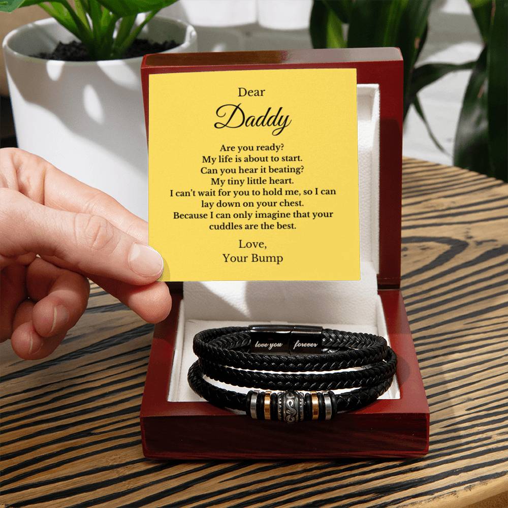 Forever Bracelet For Father to be, Future Father, Future Dad from Baby Jewelry, Father's Day Gift