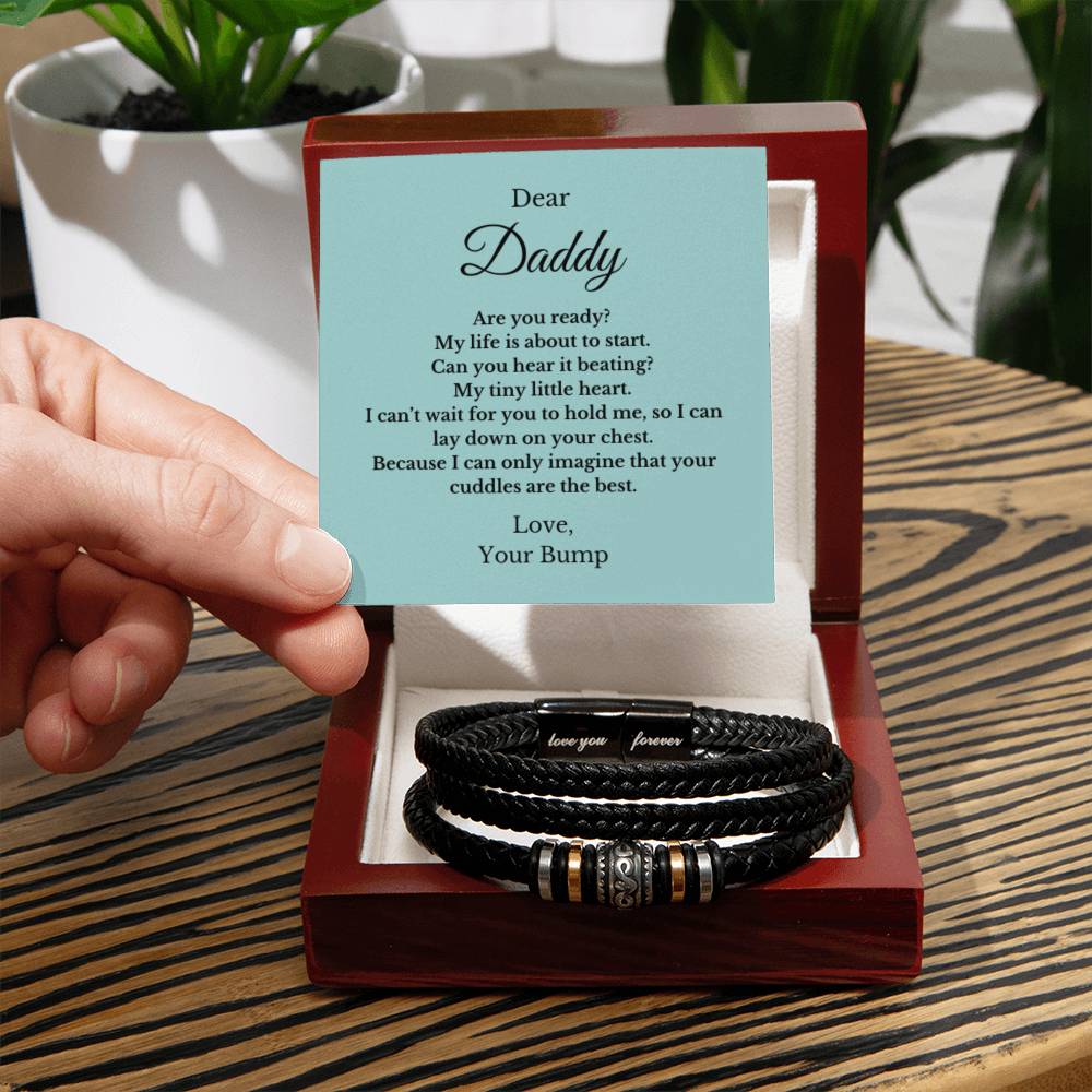 Forever Bracelet For Father to be, Future Father, Future Dad from Baby Jewelry, Father's Day Gift