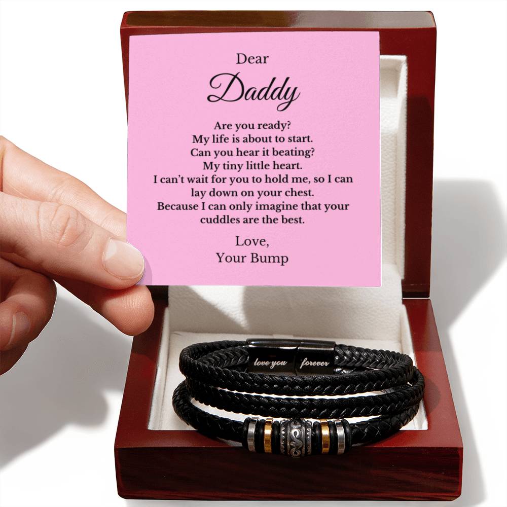 Forever Bracelet For Father to be, Future Father, Future Dad from Baby Jewelry, Father's Day Gift