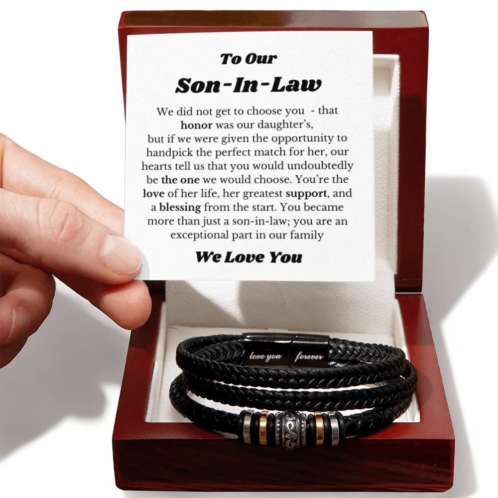 Bracelet for Son In Law, Gift for Son In Law, Son In Law Wedding Gift Idea, Son In Law Birthday
