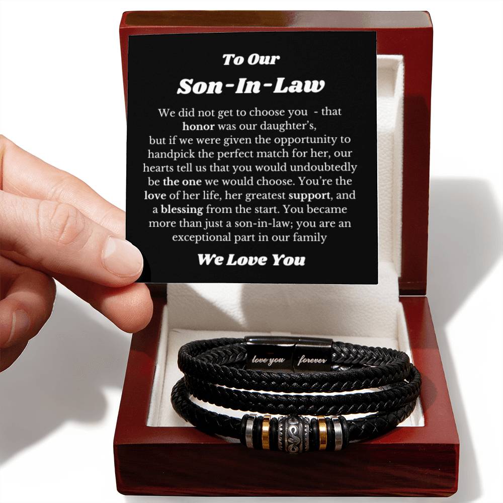Bracelet for Son In Law, Gift for Son In Law, Son In Law Wedding Gift Idea, Son In Law Birthday