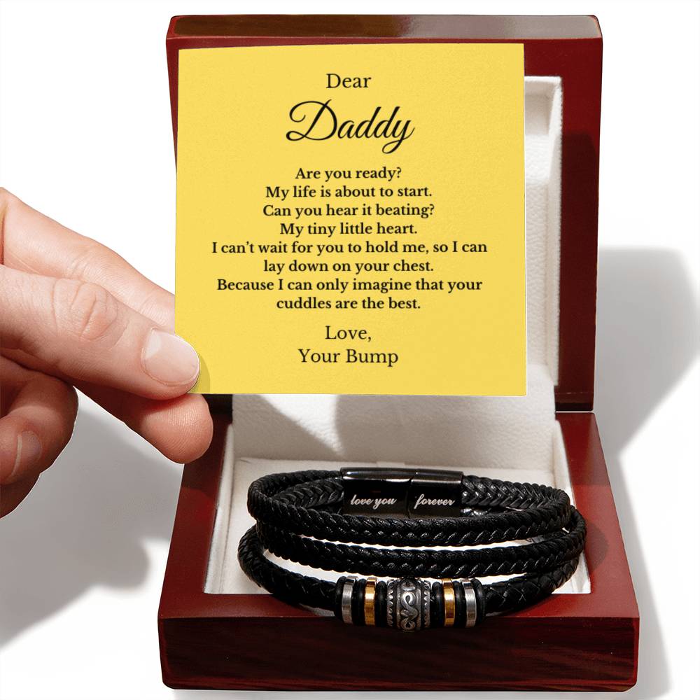 Forever Bracelet For Father to be, Future Father, Future Dad from Baby Jewelry, Father's Day Gift