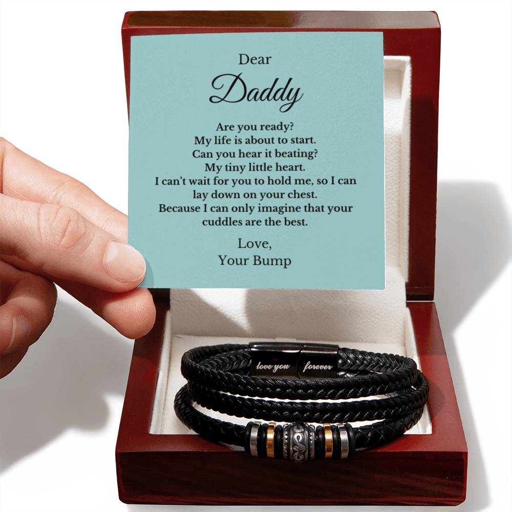 Forever Bracelet For Father to be, Future Father, Future Dad from Baby Jewelry, Father's Day Gift