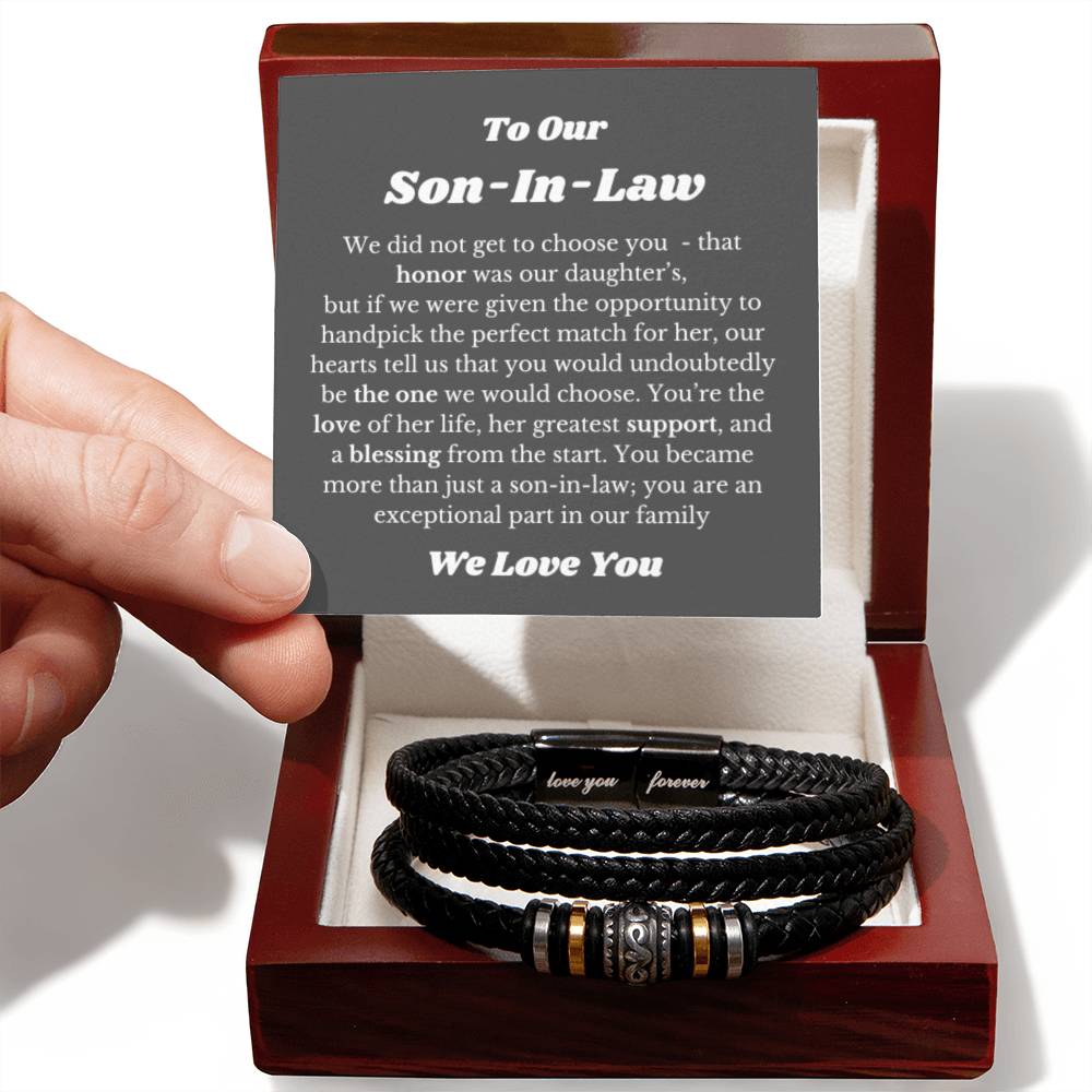Bracelet for Son In Law, Gift for Son In Law, Son In Law Wedding Gift Idea, Son In Law Birthday