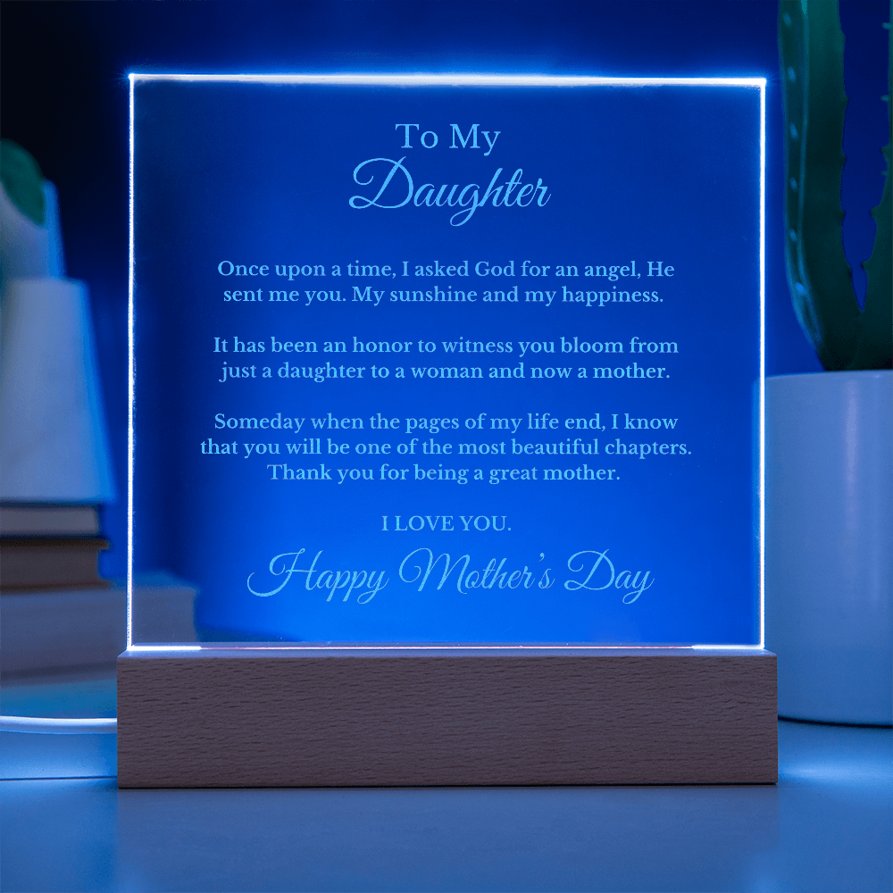 To My Daughter From Mom Dad, Mother's Day Necklace