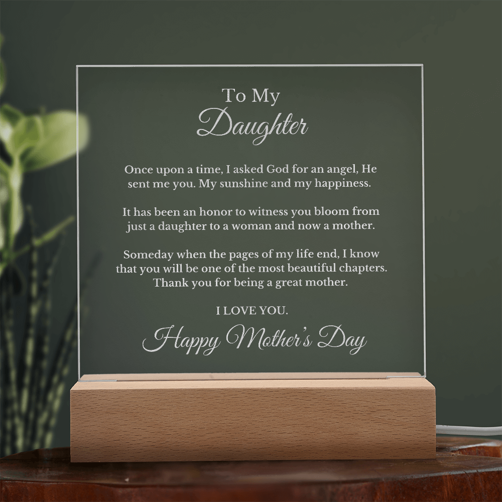 To My Daughter From Mom Dad, Mother's Day Necklace