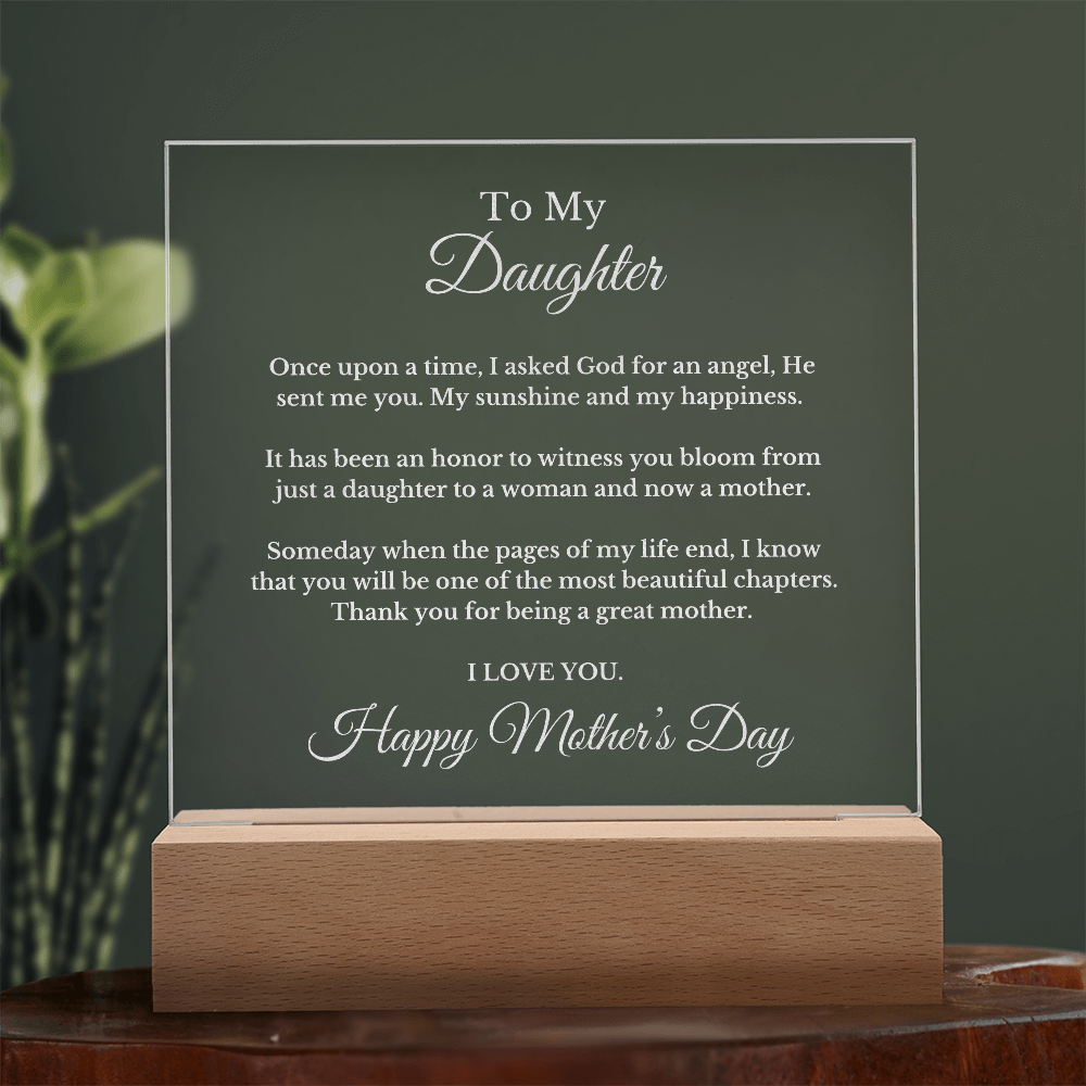 To My Daughter From Mom Dad, Mother's Day Necklace