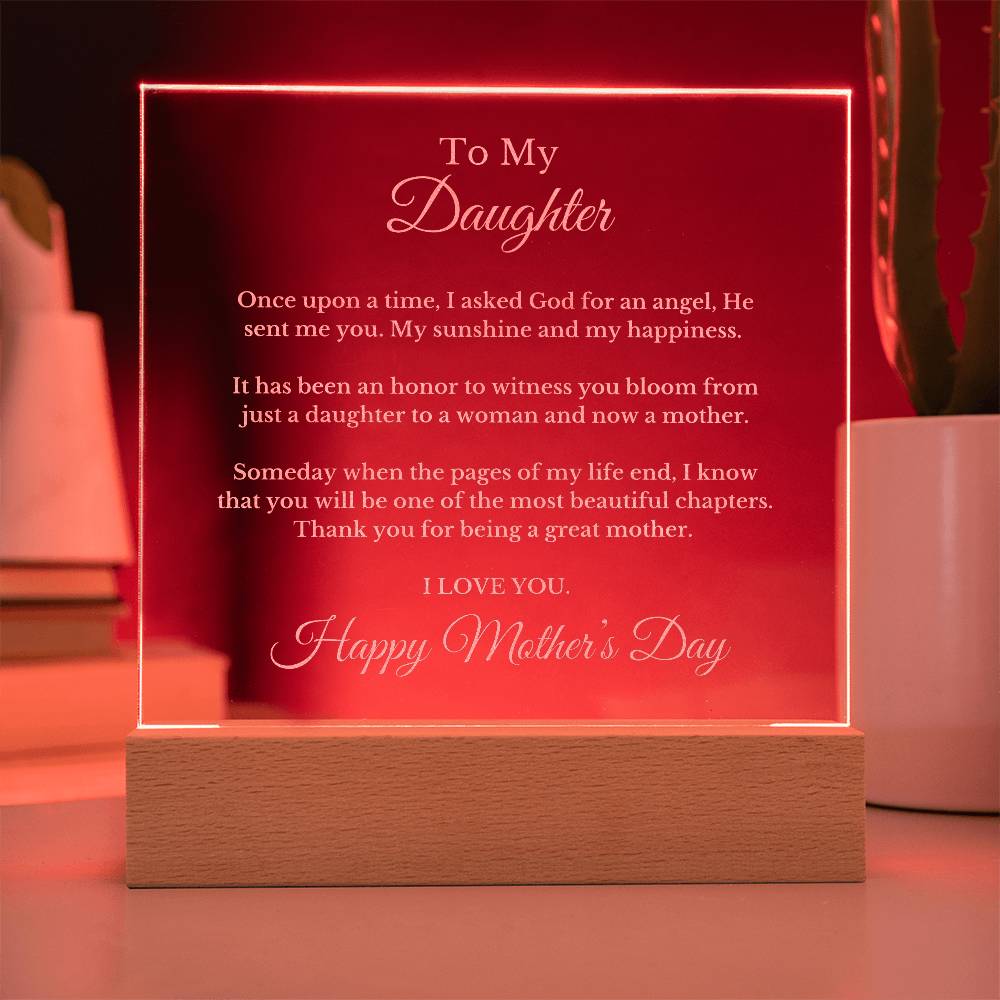 To My Daughter From Mom Dad, Mother's Day Necklace