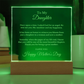 To My Daughter From Mom Dad, Mother's Day Necklace