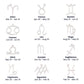 Zodiac Sign Birthday Month Necklace, Astrology Gifts Luxury