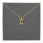 Zodiac Sign Birthday Month Necklace, Astrology Gifts Luxury