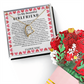 Love  Message Necklace and Sweet Paper Flower Bouquet Valentines Day Couple Gift Soulmate Girlfriend Wife