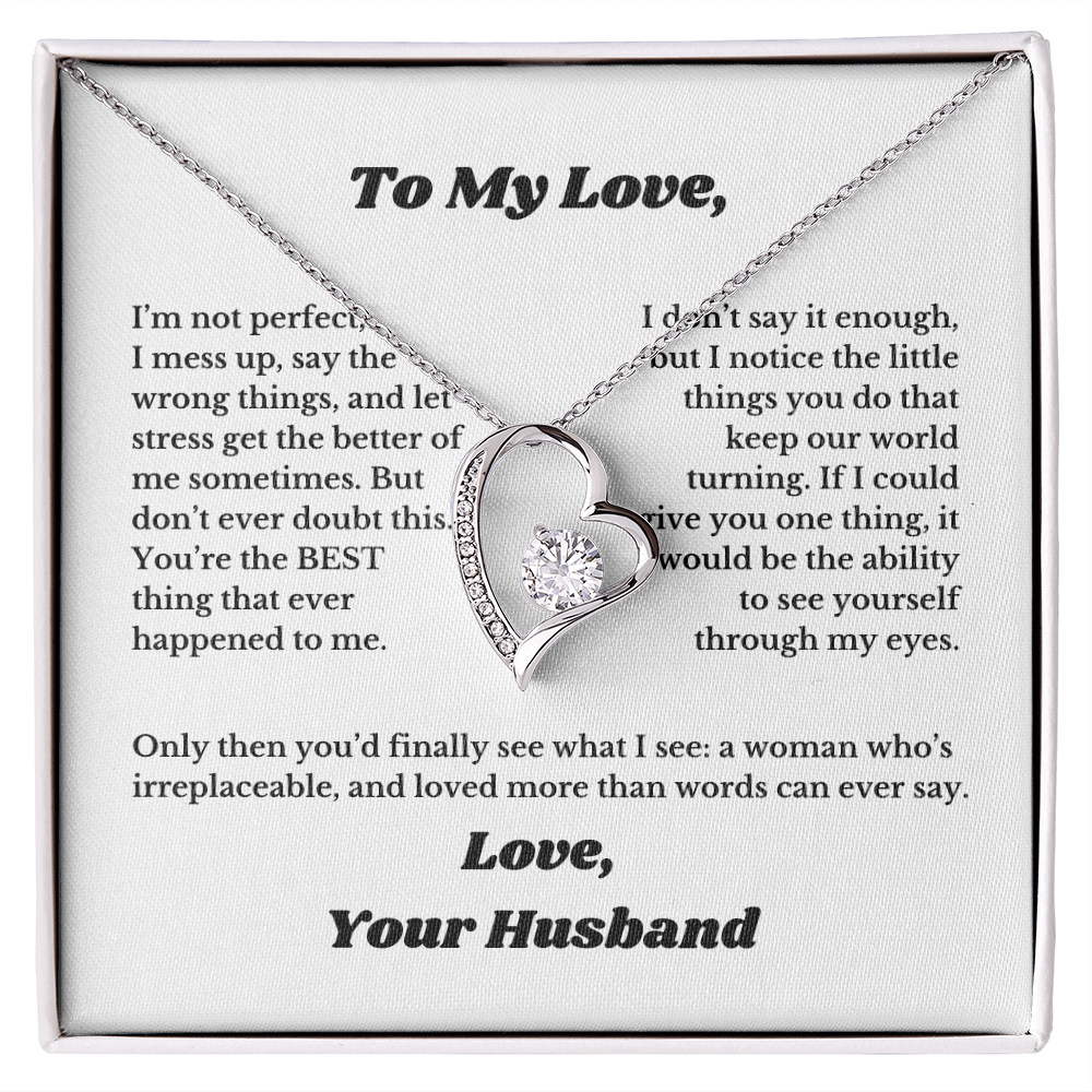Gifts for Love, Necklace for Wife From Husband, Anniversary Jewelry, Christmas Birthday for Her, To My Soulmate Gift, Wifey