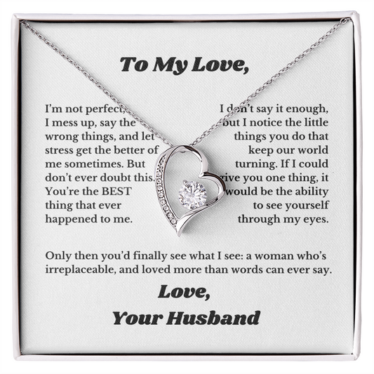 Gifts for Love, Necklace for Wife From Husband, Anniversary Jewelry, Christmas Birthday for Her, To My Soulmate Gift, Wifey