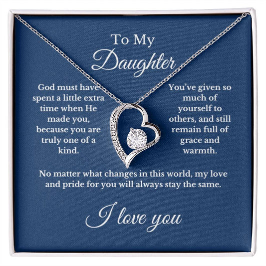 To My Daughter From Mom, Mother's Day Necklace Gift.