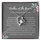 Mother of the Groom Necklace, Gift from Bride, Wedding Day, Mother-in-Law Jewelry, Future Mother-in-Law Gift