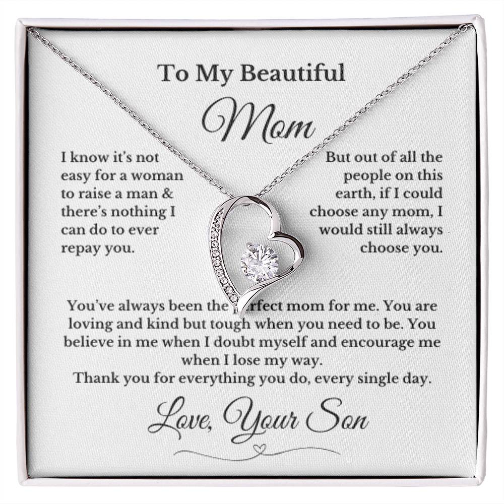 To MOM gift for mom wedding gifts necklace gift to mom BIRTHDAY MOTHERS DAY gift from son
