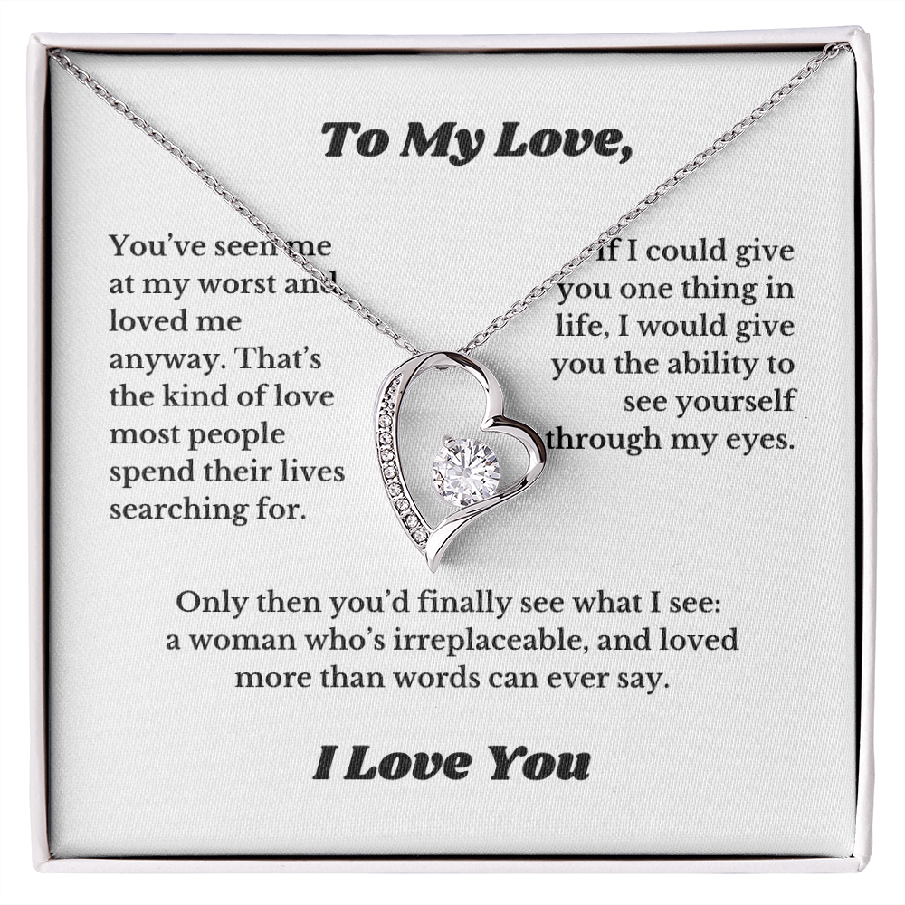 Gifts for Love, Necklace for Wife From Husband, Anniversary Jewelry, Christmas Birthday for Her, To My Soulmate Gift, Wifey, Valentines