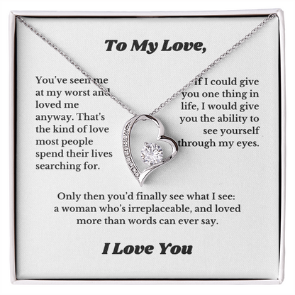 Gifts for Love, Necklace for Wife From Husband, Anniversary Jewelry, Christmas Birthday for Her, To My Soulmate Gift, Wifey, Valentines