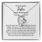 Sister of the Bride Gift Necklace, Sister Wedding Gift from Bride to Sister rehearsal dinner Gift to my Sister on my Wedding Day