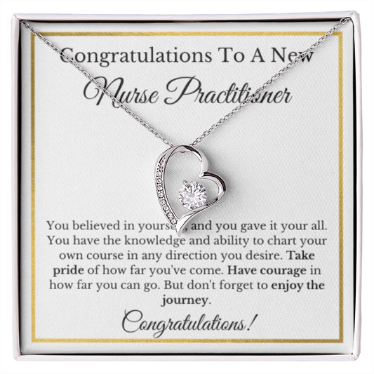 Nurse Practitioner Graduation NP Necklace Gift For Future Nurse